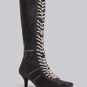 black brooke boxing boot