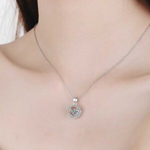 home silver plated pendant necklace